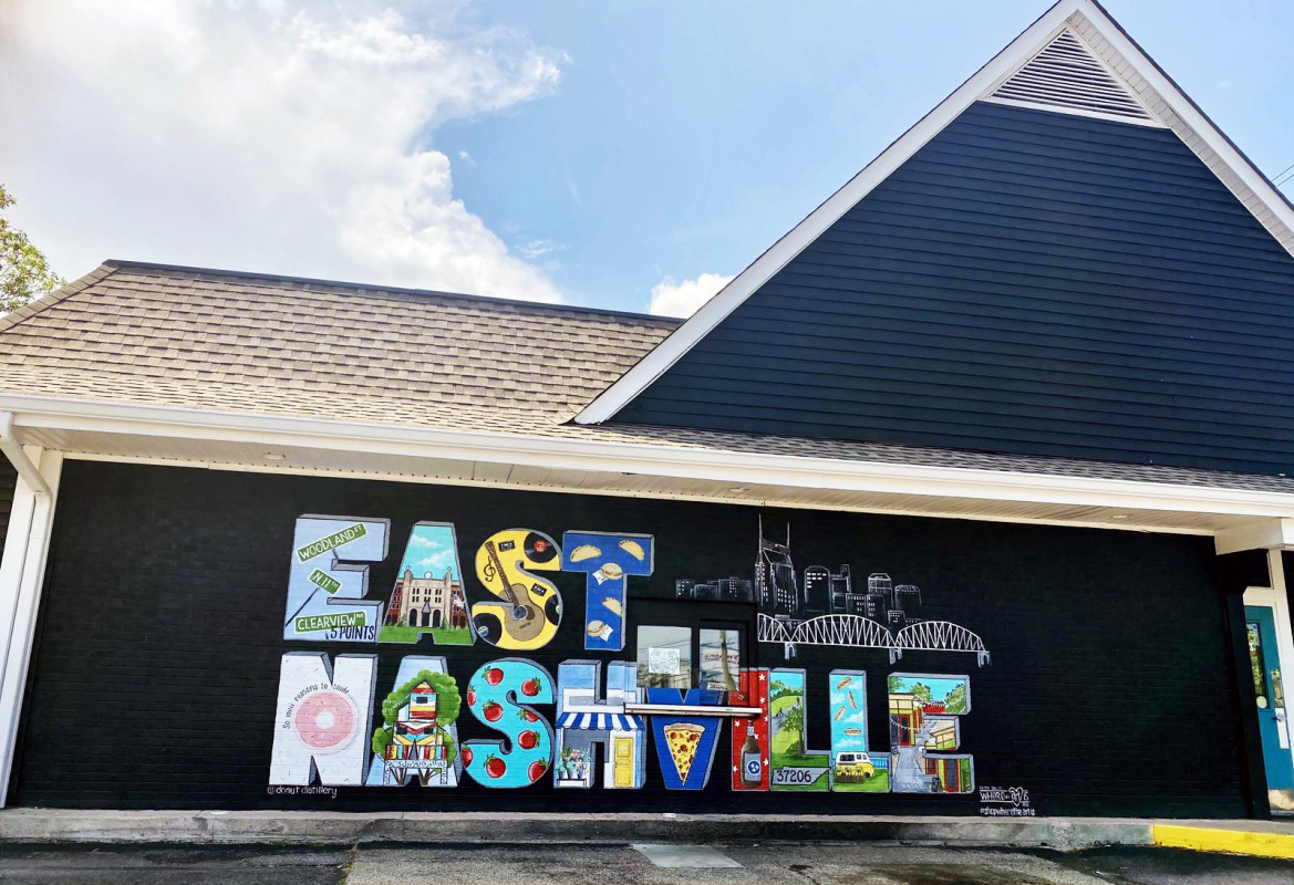 Donut Distillery Mural